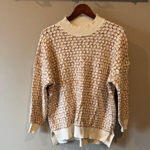Cozy Cream and Brown Women's Sweater